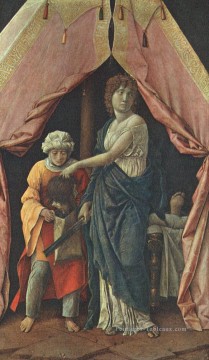 Judith et Holopherne Renaissance peintre Andrea Mantegna Peinture à l'huile